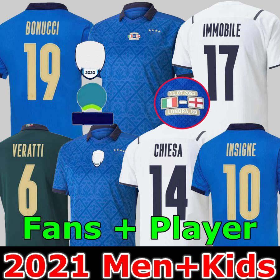 

FANS Player 2021 Italy soccer Jerseys IMMOBILE BELOTTI JORGINHO INSIGNE VERRATTI BERNARDESCHI Locatelli men and kids 20 21 FOOTBALL SHIRTS C, Black;yellow