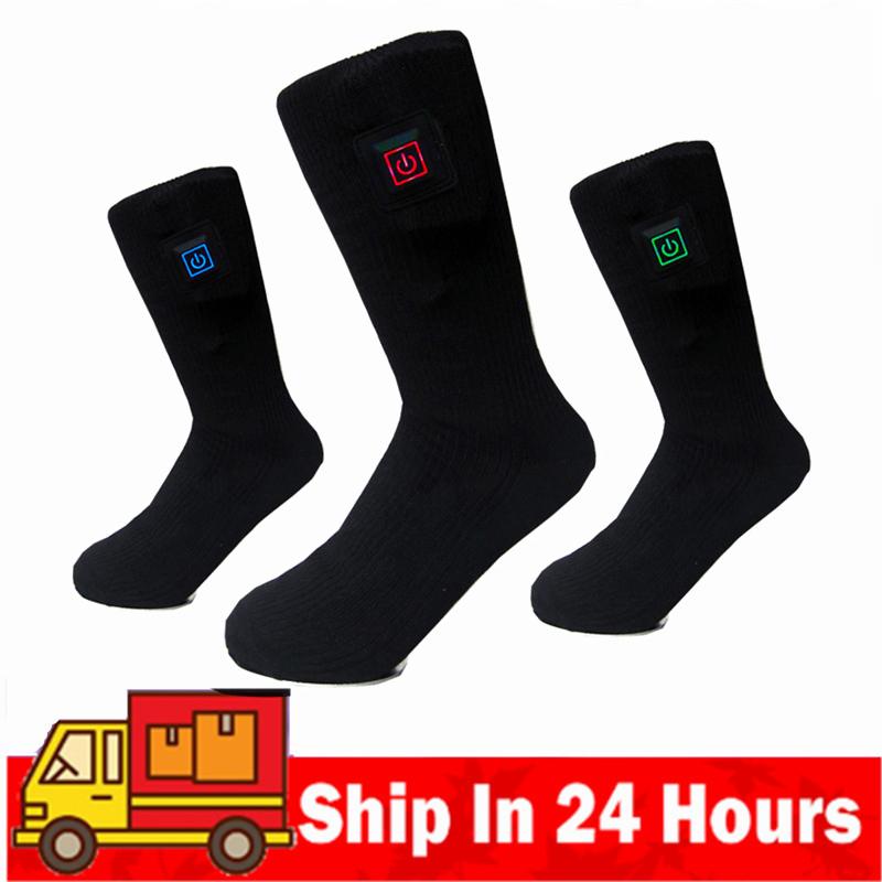 

1 Pair Winter Thermal Heated Sports Socks Heating Socks For Battery Thicker Soft Comfort Foot Warm For Thermal Hot, Non adjustable
