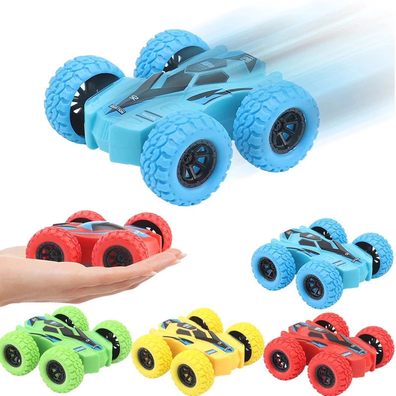 

Double-sided Inertia ABS Model Toy Car Resistance Stunt Rolling Off-road Vehicles Dumper Truck Kids Car Toys For Children Boys W0