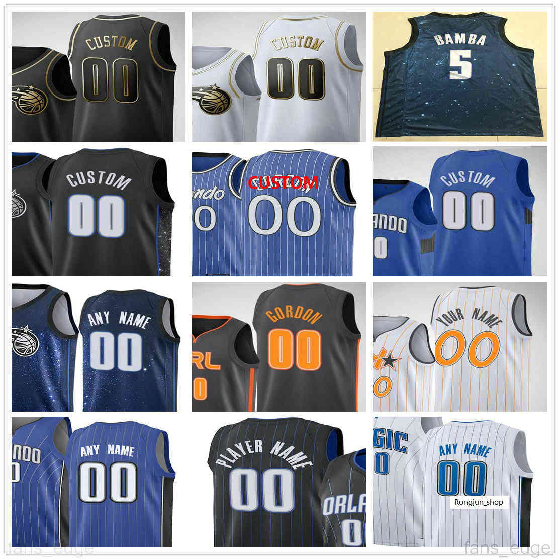 

Custom Printed 35 Melvin Frazier 8 Bacon 30 Devin Cannady Penny Hardaway Tracy 1 McGrady Grant 33 Hill 4 Suggs 1 Isaac Basketball Jerseys, As picture