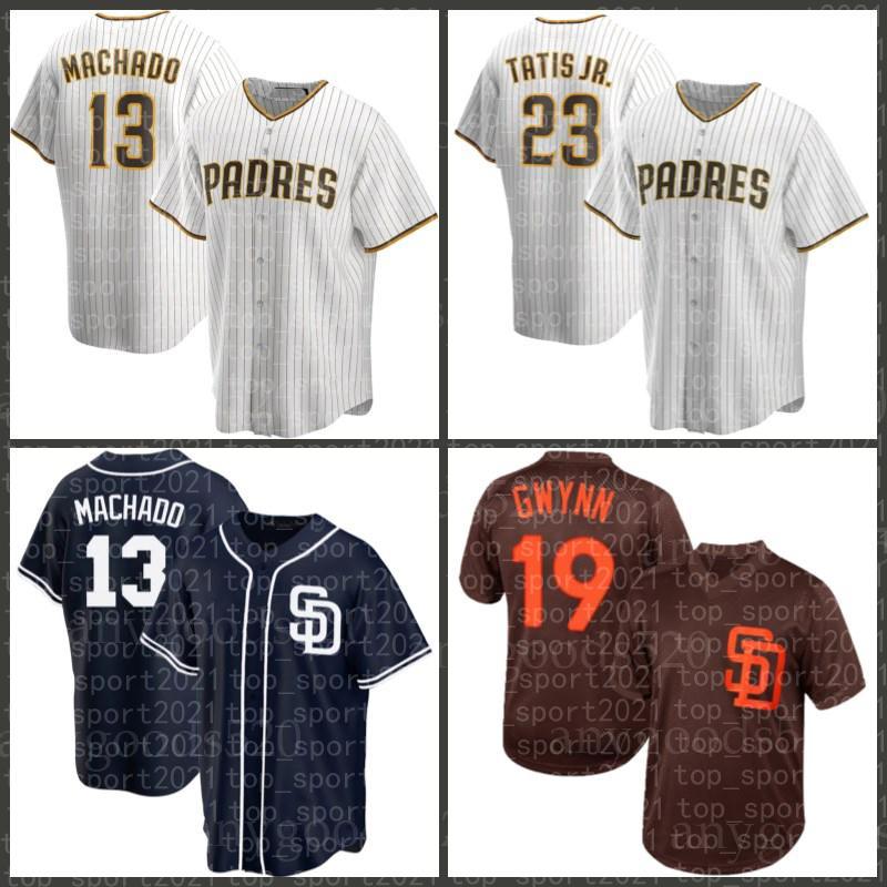

23 Fernando Tatis Jr. Jerseys San Diego 13 Manny Machado Padres Baseball Trevor Hoffma Yu Darvish Jurickson Profar Trent Grisham Wil Myers, Blue;black