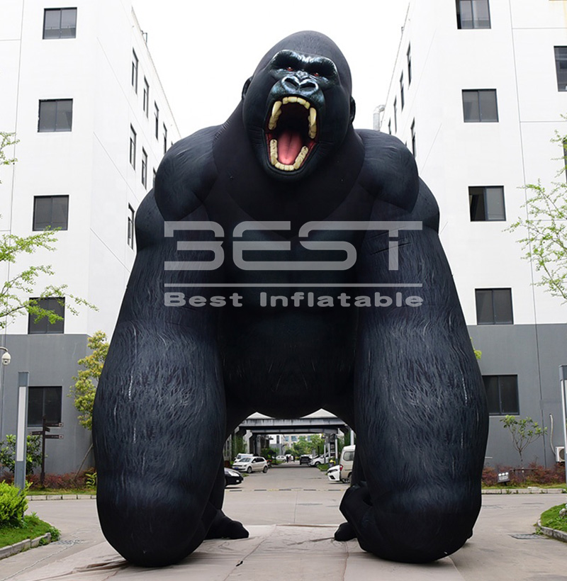 

8M Custom giant advertising Inflatable a big The gorilla Model for decoration blower up King kong plant inflatable statue