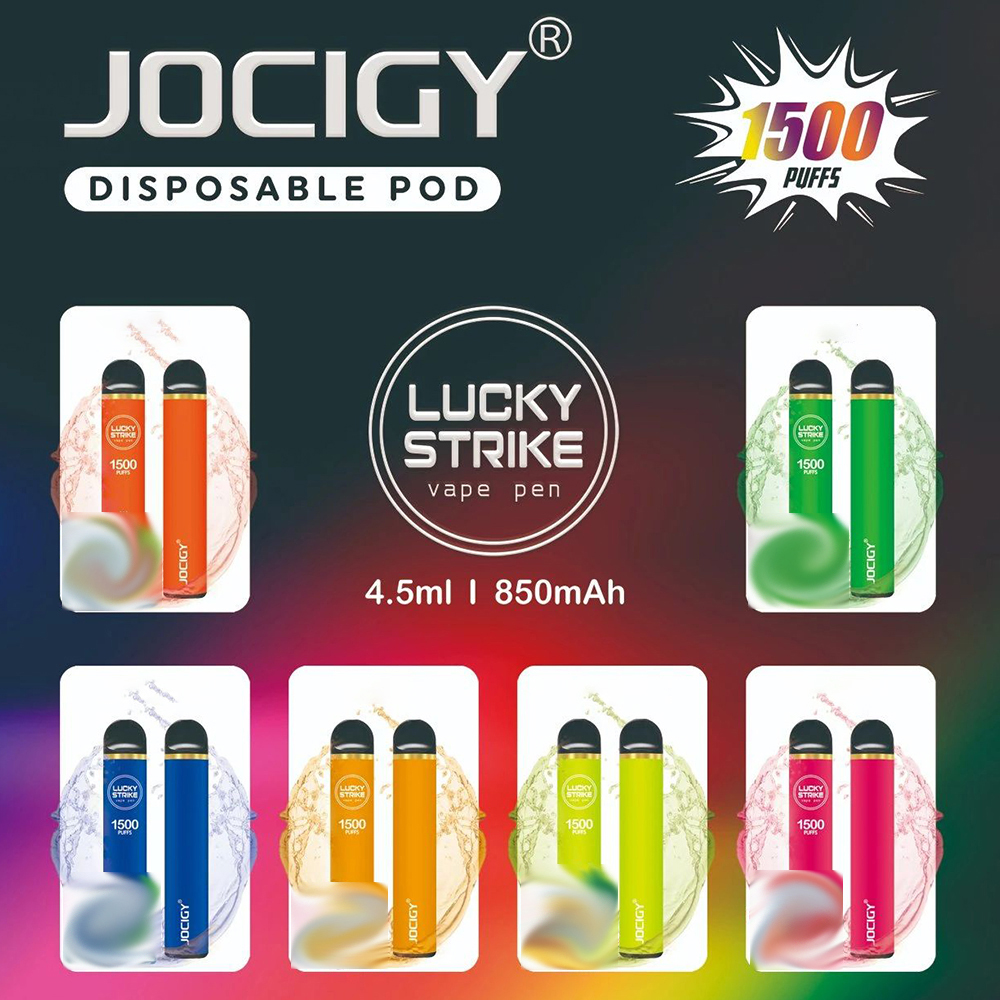 

Authentic Lucky Strike Disposable E cigarettes 1500 Puffs Vape Pen 850mAh Battery Device 4.5ml Pre-Filled Pods Cartridge Vaporizers Starter