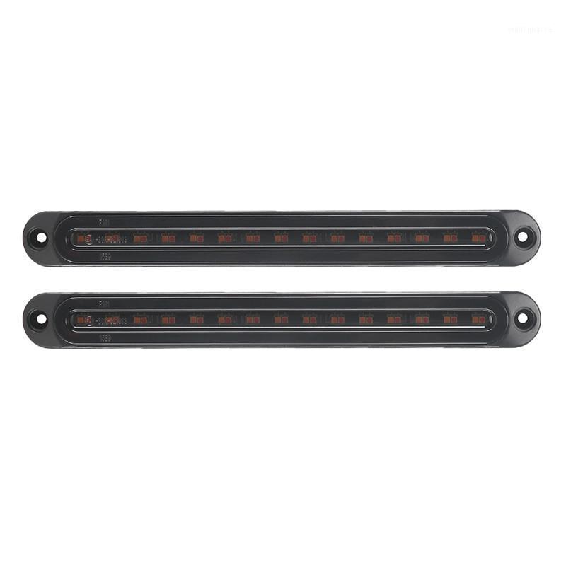 

Emergency Lights 2X Car LED RV Trailer Truck Stop Flowing Turn Signal Brake Rear Tail Light Bar DRL E4