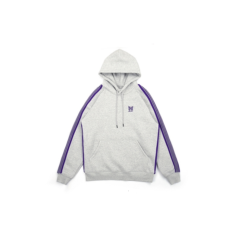 

2021 New Awge x Needles Butterfly Embroidery Women Hoody Hoodies Hiphop Streetwear Men Hooded Sweatershirt Hoodie D5v1, Beige