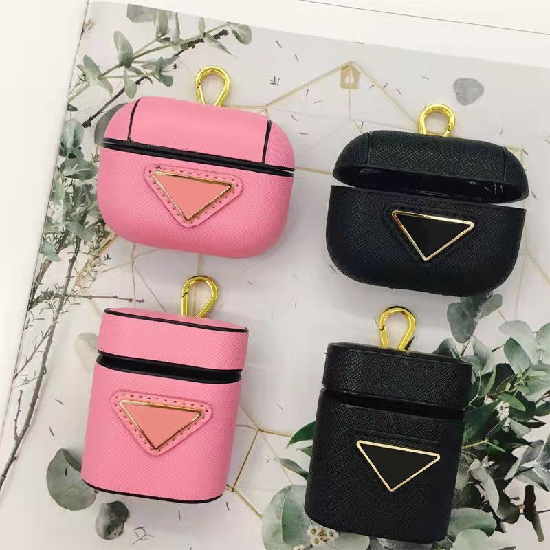 

Classic designer Cases Headset Accessories for AirPods pro 1 2 3 High Quality Case Luxury Letters Printed Protection Package Hook Earphone bags keychain