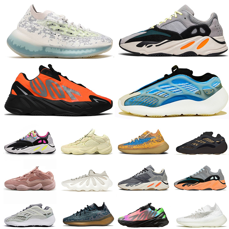 

2021 Wholesale Kanye Runner 700s 380s Mens Womens Running Shoes Reflective Azael Sun Safflower Azareth Inertia Yecoraite Inertai Trainers Sport Sneakers Size 36-45, A4 azareth 36-45