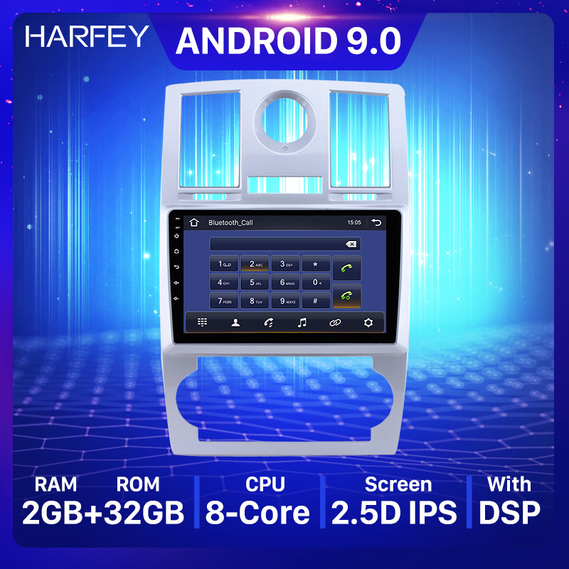 

9 inch HD Touchscreen Android Car dvd Stereo Radio Player for Chrysler Aspen 300C 2004-2008 Bluetooth AUX support Carplay