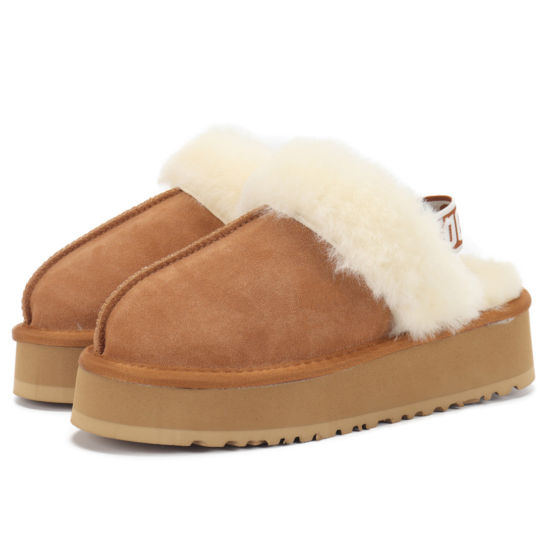 

Warm Indoor Women Fur Slippers Fluffy Soft Furry Slides Thick Flats Heel Non Slip House Shoes Ladies Luxury Design Footwear, Box