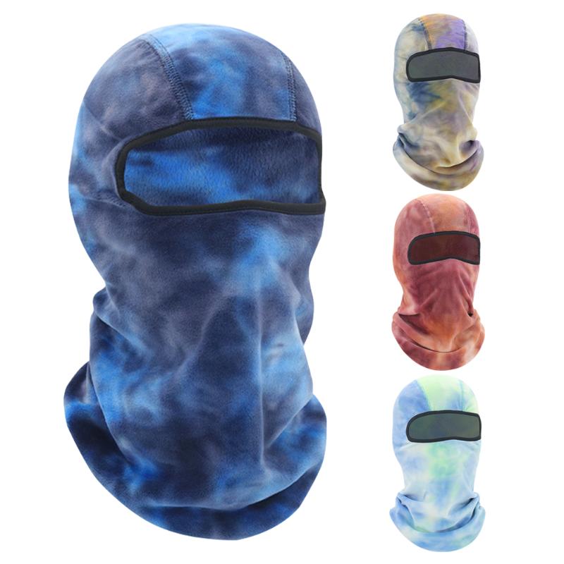 

Cycling Caps & Masks Full Face Mask Winter Warm Hood For Ski Balaclava Fleece Head Neck Cover Cold Proof Sportswear, Black
