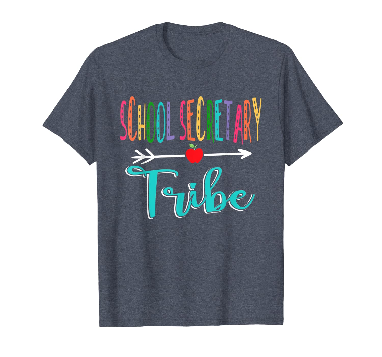 

School Secretary Tribe Teacher Back To School T-Shirt, White;black