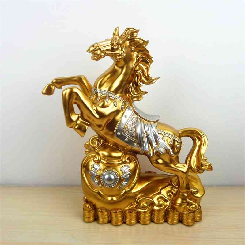 

Creative horse Ornaments New Chinese living room wine cabinet porch partition decorative furnishings resin crafts