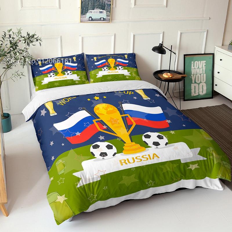 

Bedding Sets Soccer Sports Set Football Athletic Duvet Cover For Teenager Boys Gift Bed Quilt Home Textile Bedclothes, Color-11