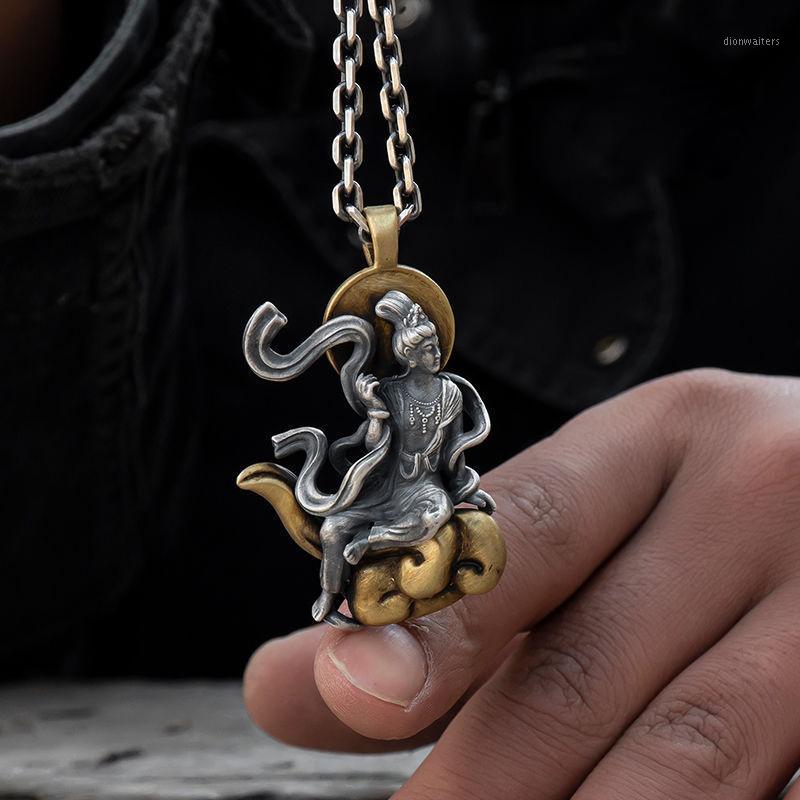 

Chains Retro Pendant Year Of The Ox Buddha Silver For Men And Women Eight Patron Saints Jewelry Accessories