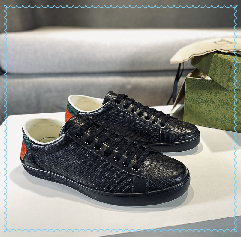 

2021SS Luxury high quality Men's canvas casual shoes Imported calfskin and classic decoration ARE US38-45, Red;white