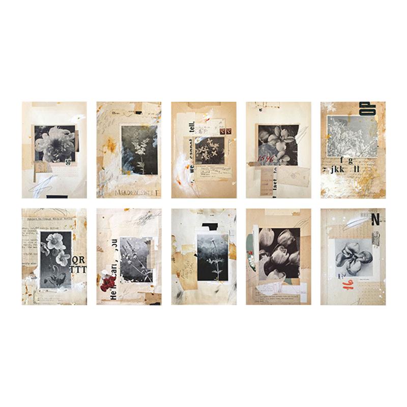 

Other Arts And Crafts 50pcs Hand Account Material DIY Craft Decoration Retro Style Art Life Message For Children Kids Friends Families Enthu