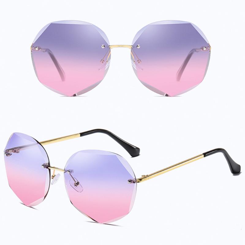 

Sunglasses YECKPOWO 2021 Polarized Women's Cut-edge Lens Luxury Sun Glasses Brand Lentes De Sol Mujer UV400 Anti-reflecitve