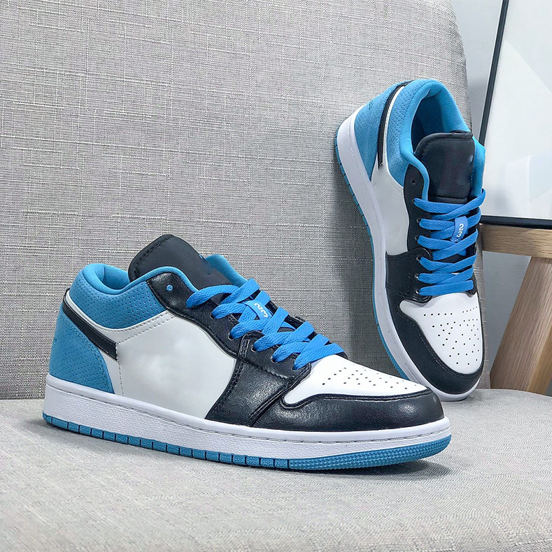 

Mens Low Cut OG basketball shoes 1s Bordeaux University Blue dark mocha bred shadow UNC twist seafoam men women Sneakers trainers, #01