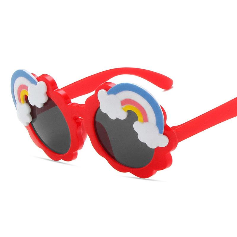 

Sunglasses Round Kids Rainbow Sun Glasses Girls Children Colorful Eye Lenses Baby Shades Boys Yellow Mirror Junior's Eyeglasses