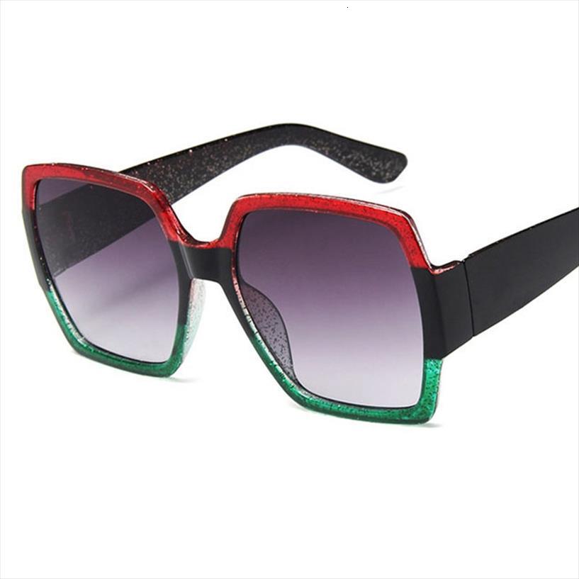 

Vintage Brand Square Sunglasses Women Fashion Red Green Oversized Sun Glasses Female Trend Retro Shades Lentes De Sol