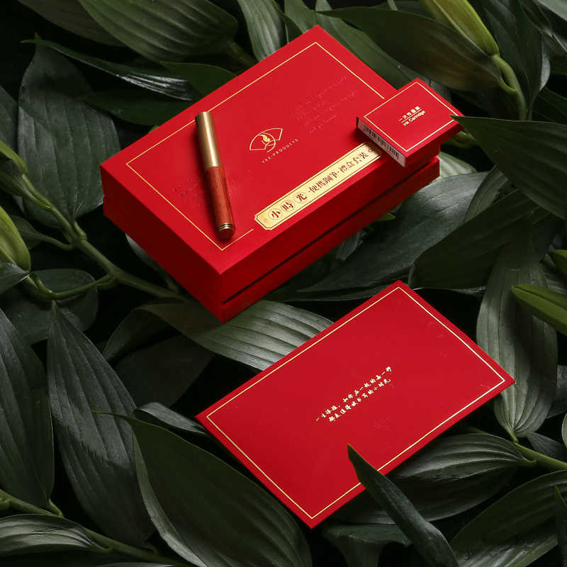 

point germany fine high-end exquisite small pocket wood fountain with box, pen gift