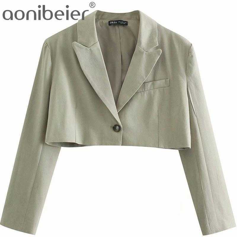 

Casual Blazer+Skirts 2 Piece Suits Set Summer Solid Office Lady Cropped Jacket Single Button Elegant Women Outfit 210604, Skirt