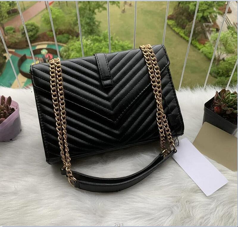 

Designers Leather women shoulder bags crossbody Luxury handbags clutch purses ladies wallets tote Gold Silver Black Chain Bag