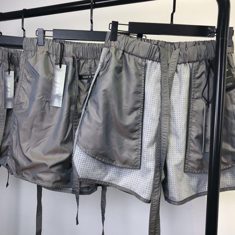 

2021 Fashion Fear of God Season Colorful Ribbon Sports Casual Colorful Shorts Beautiful Fashion High Street, Black