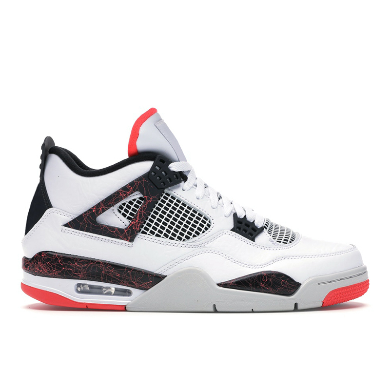

Mens basketball shoes 4s Fire Red 4 Black Cat Cactus Jack Bred White Cement Royalty Metallic Red purple men women athletic sneakers 32