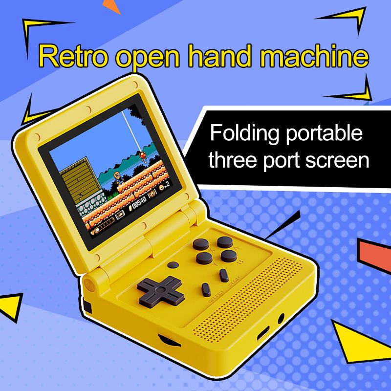 

Portable Game Players Retro Handheld Console Flip Open Source Gba Arcade Machine With 3.0 Inch Hd Lcd Screen For Children Gift