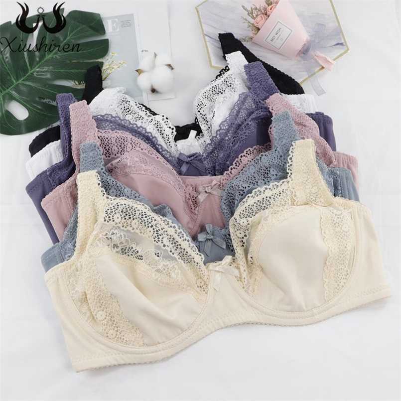 

Xiushiren Spring Summer Style Intimates Bra Underwear Plus Size Lace Bras Underwear Lingerie Plus Size Brassiere 211110, B17-apricot