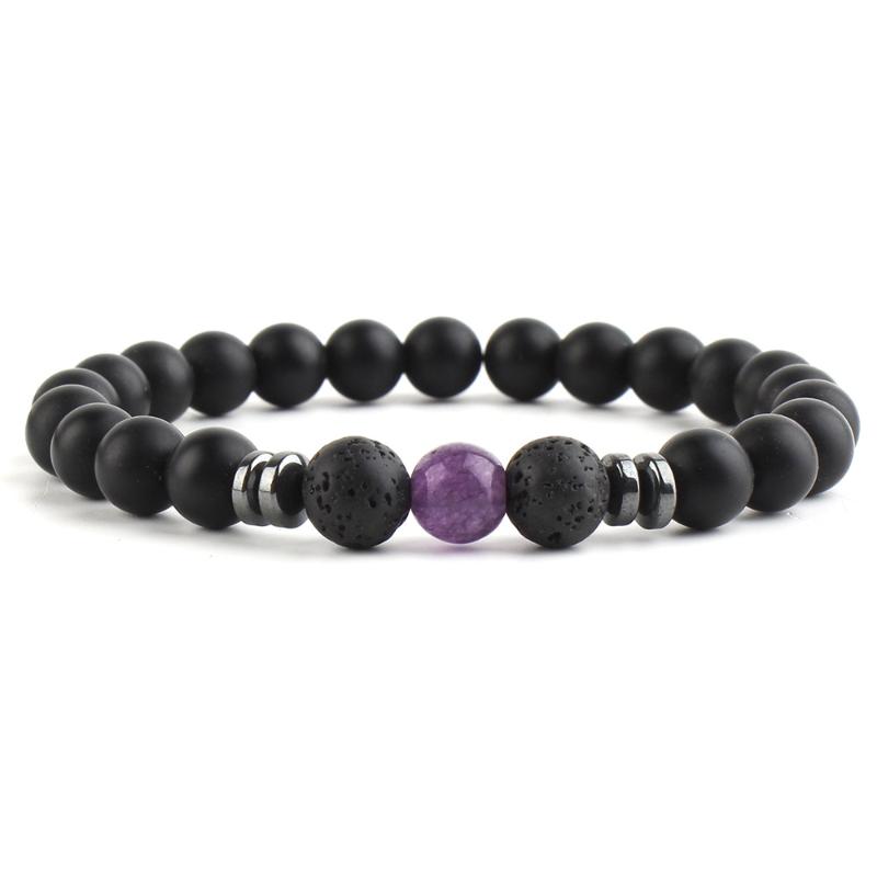 

Charm Bracelets TB6 Natural Stone For Women Men Beads Bracelet Hematite Jewelry