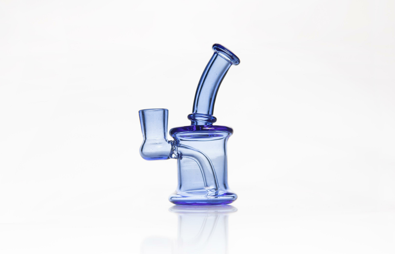 

Mini portable light blue hookah bottle glass hookah