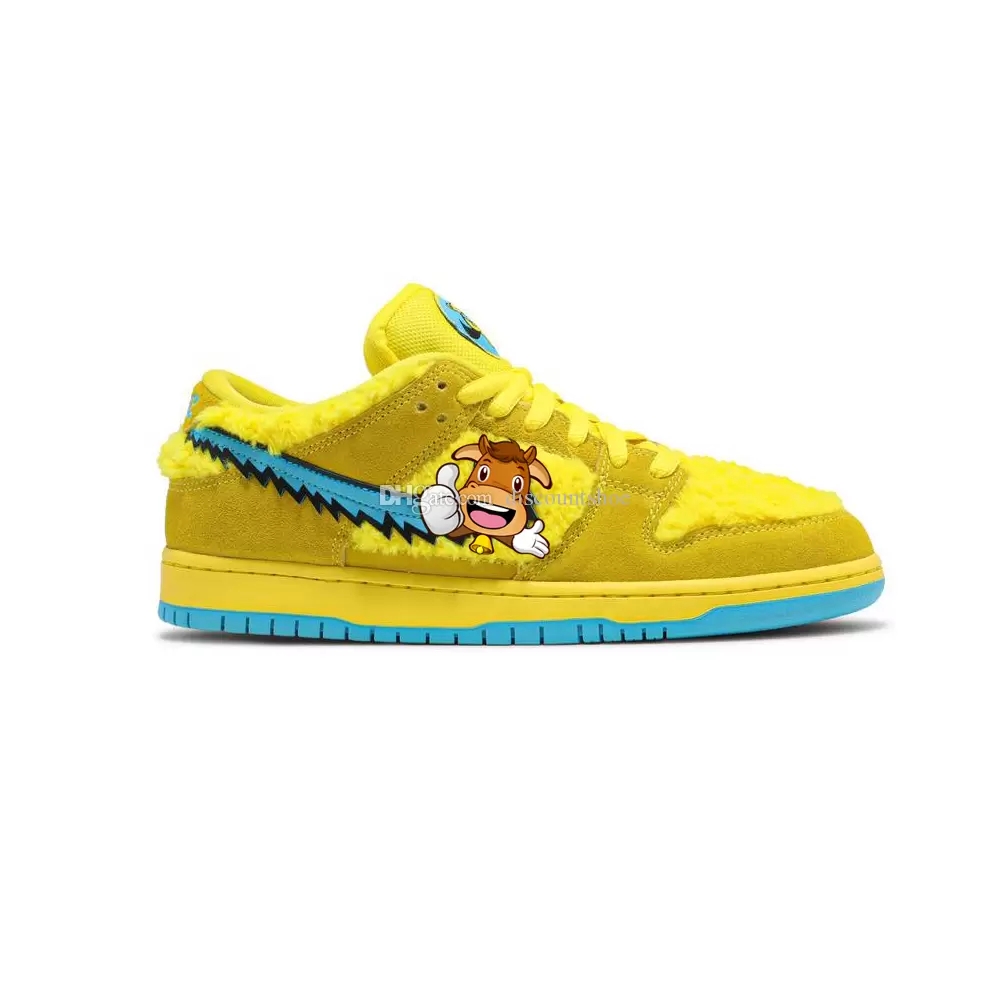 

Grateful Dead x Low SB Yellow Bear Basketball Shoes High quality Men Women Sneakers SKU:CJ5378 700 (Delivery within 24 hours), 'champ colors'sku cu1727 800