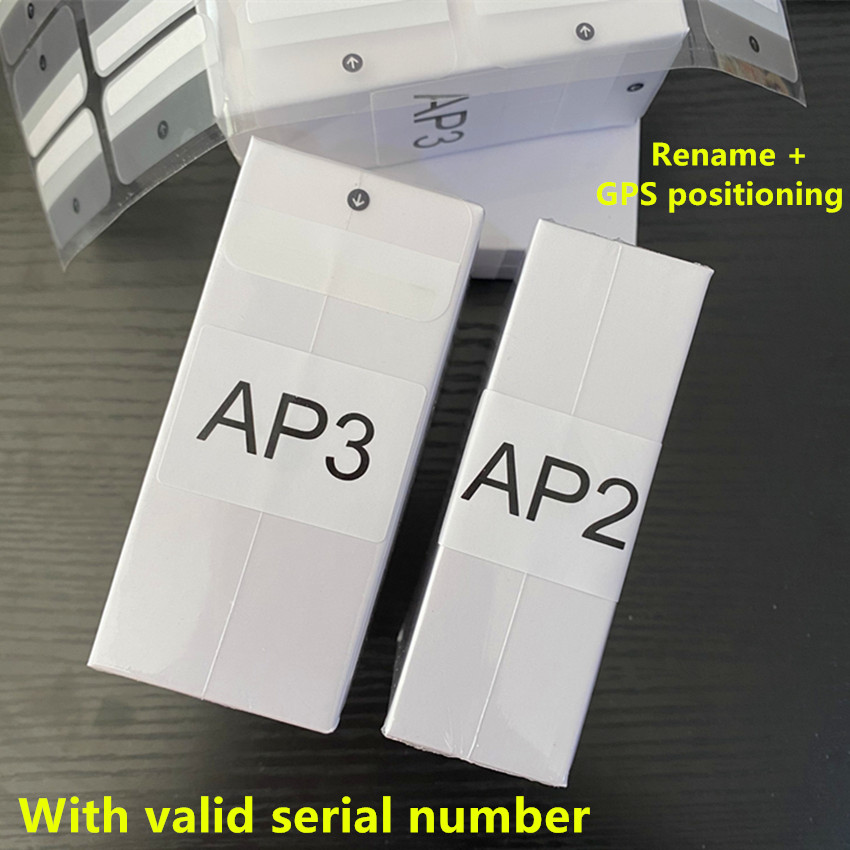 

Air pro H1 chip Renamed headset AP2 Ap3 Generation 3 pro Wireless Charging Bluetooth Earphones GPS Positioning With Valid serial number 2nd
