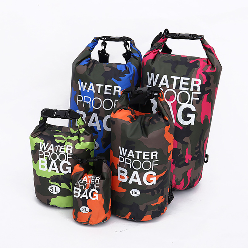 

PVC201t Waterproof Dry Bag 10L 20L 30L Camo Outdoor Camping Diving Foldable Man Women Beach Swimming Bags Rafting River Ocean Backpack