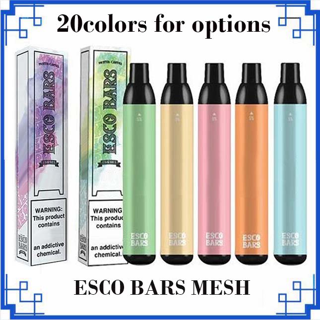 

ESCO BARS Mesh Disposable cigarettes Pod Device Kit Strength 2500Puffs 1000mAh Battery 6ml Cartridges Stick Vape Vs Bang XXL Elux Legend high quality