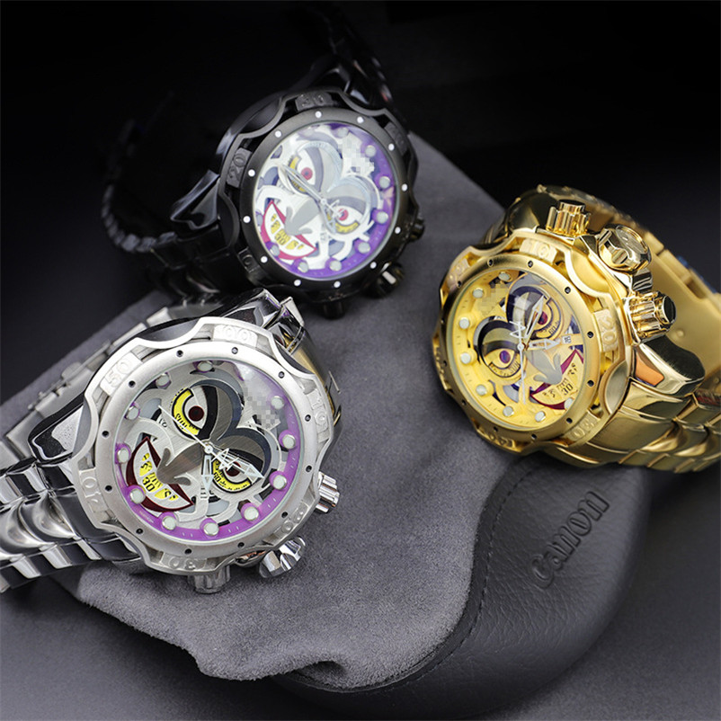 

Direct Sales INVICTA DC Comics Joker Men's Quartz Watch Calendar Waterproof Multi-function Stainless Steel Watches Reloj de hombre, Tool