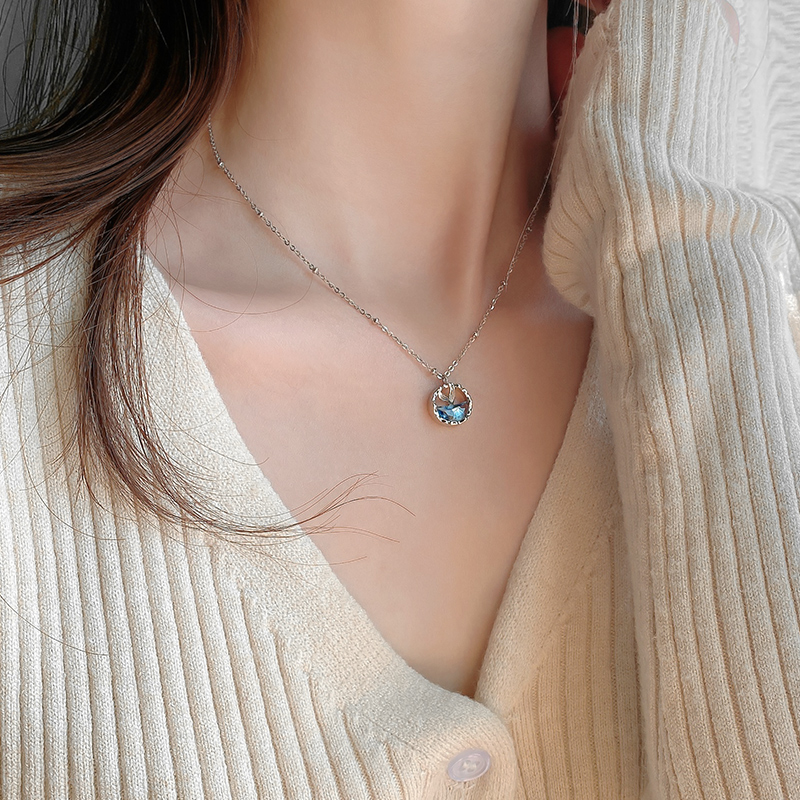 Girl&#039;s necklace new female clavicle necklace niche design feeling collarbone chain-image-708898128