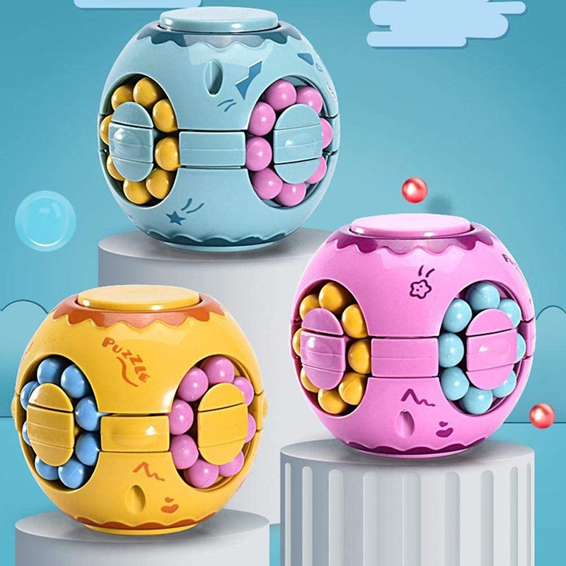 Fidget Spinner Roterende Bean Magic Cube Puzzel Speelgoed Anti Stress Bal Educatief IQ Games Pasen Gift voor Jongens Meisjes Kinderen Volwassenen Kinderen