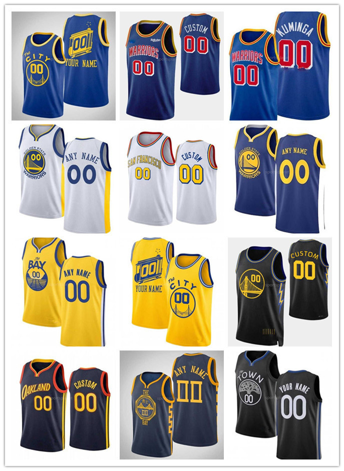

2021 City 75th 2022 Custom Printed Stephen 30 Klay Curry 11 Thompson 33 Wiseman Draymond 23 Green 95 Juan Toscano 3 Poole Men Woman Kids Jersey, Ivory