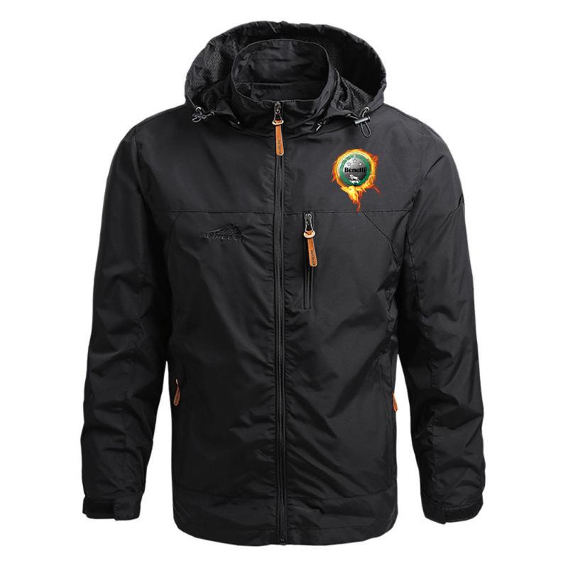 

Men's Hoodies & Sweatshirts 2021 Spring And Autumn Hooded Jacket Benali Logo Fashion Novel Trend Casual All-match, Black