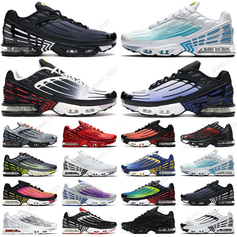 

36-45 tn 3 mens running shoes Triple White Black Red Cool Grey Crater Crimson Green Hyper Blue Michigan Multi Color men trainers, 20