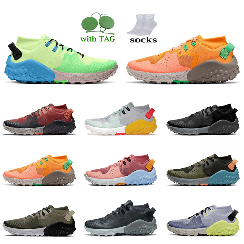 

Wildhorse 6 Trail Outdoor Running Shoes Women Men Fashion Designer Barely Volt Kumquat Orange Spruce Aura Canyon Pink Black White Cargo Khaki Mesh Trainers Sneakers, D10 spruce aura 36-45