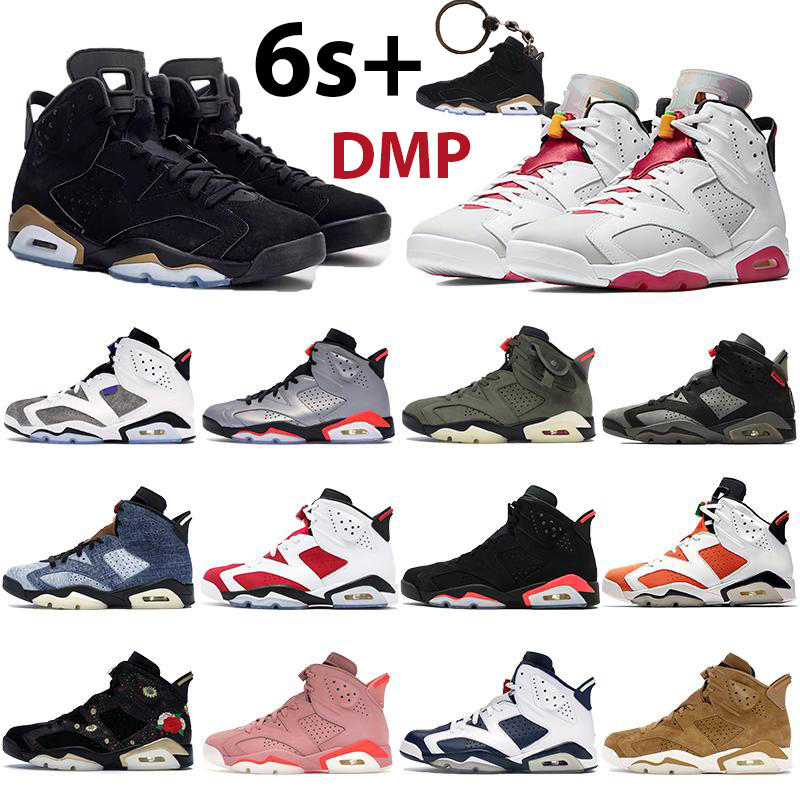 

Top UNC DMP 2020 6 6s mens basketball shoes travis scotts yellow black infrared flight hare cny tinker chaussures sneakers trainers, 17. sport blue