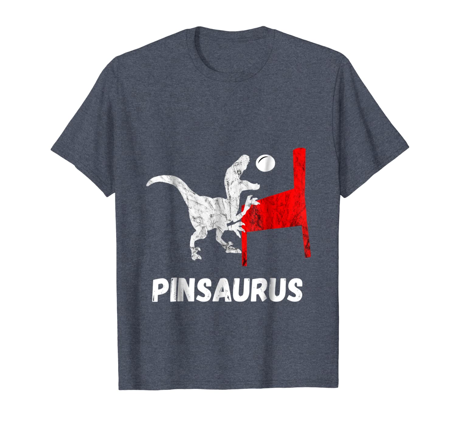 

dinosaurs pinball gamer trex pinball machine flipping tshirt, White;black