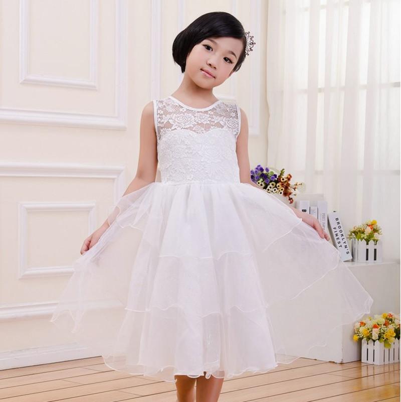 

Girl's Dresses 2022 Summer Children Girls Sleeveless Chiffon Lace Dress Kids Wedding Formal Party Princess 90-140, Red;yellow