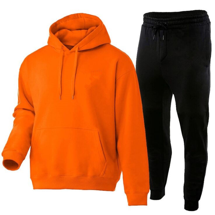 

2021 Fashion Crocodile printing Cotton Track Sportswear Suit Mens Tracksuit Autumn And Winter Trousers Hoodie Pullover Two Jogging Suits, Black