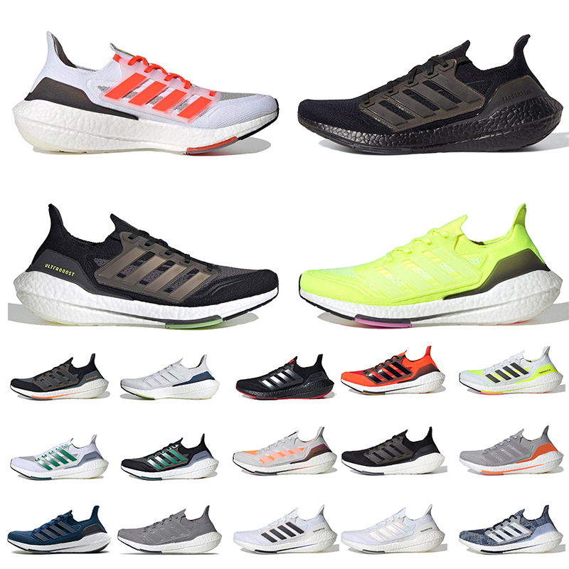 

ADDS Ultra Boost 2021 Women Mens Running Shoes Ultraboost Gray Blue Green Orange Carbon Scarlet Trainers Volt Yellow ISS US National Lab Solar Red Sneakers Size 36-45, A1 36-45 gray blue green