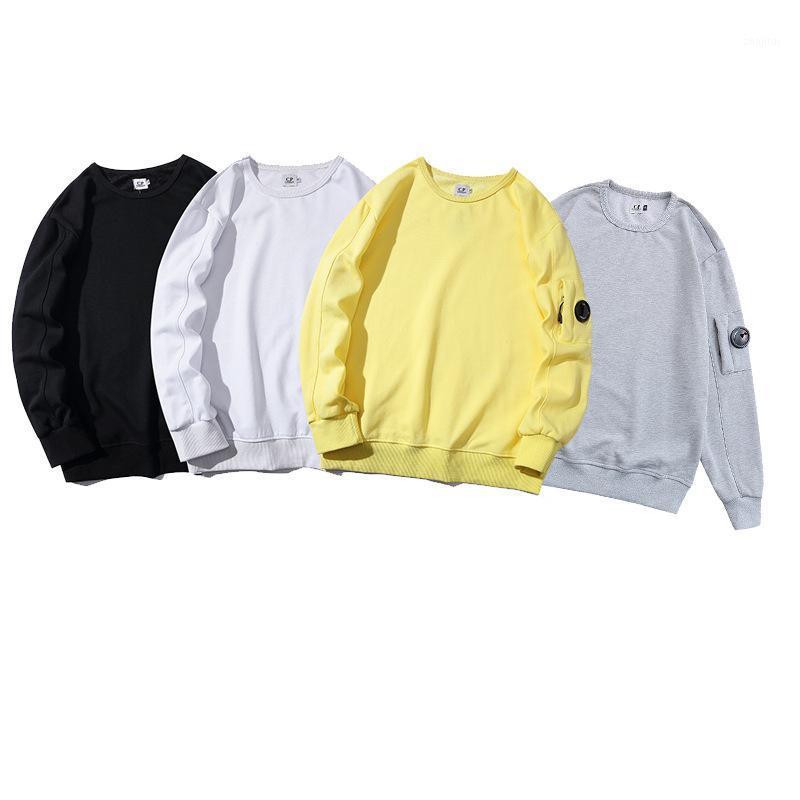 

Men's Hoodies & Sweatshirts Round Neck Sweater And Women's Lens Trend Loose-Fitting Casual Pullover Fashion Hoodie Men, White